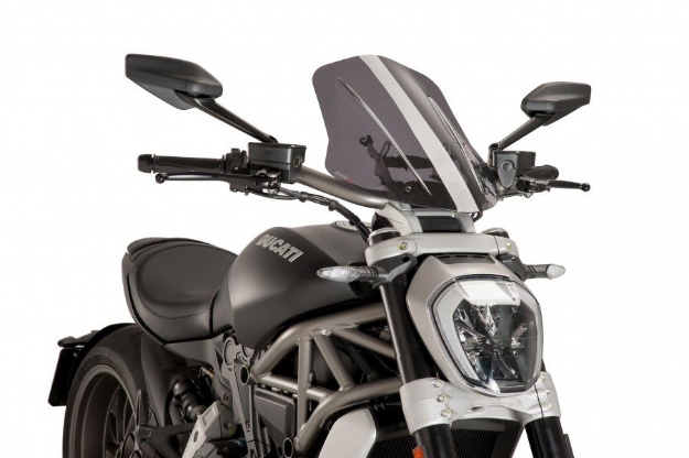 Afbeeldingen van Vervangingsruit naked bike touring Puig Ducati X Diavel '16--licht getint