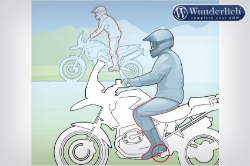 Afbeeldingen van Lower footrests ERGO Comfort BMW R1200GS/Adventure - silver Wunderlich