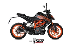 Afbeeldingen van MIVV MK3 Black RVS KTM Duke 125/ 390 '21-23