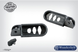 Afbeeldingen van Footrest lowering kit - titanium BMW R1200GS LC/Adventure Wunderlich