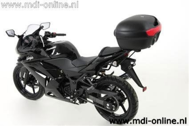 Afbeeldingen van Topdrager zwart Easyrack Hepco&Becker Kawasaki NINJA 250R '08-'12