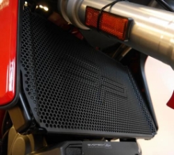 Afbeeldingen van Radiator/oliekoeler cover set zwart Evotech Performance Ducati Multistrada 1260 '18-20