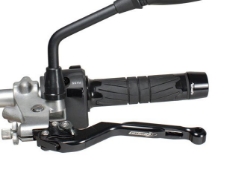 Afbeeldingen van Rem- en koppelinghendelset opklapbaar/uitschuifbaar zwart Chaft voor diverse NC700/NC750 modellen