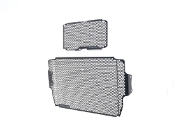 Afbeeldingen van Radiator/oliekoeler cover set zwart Evotech Performance Ducati Multistrada 1260S Grand Tour '20-