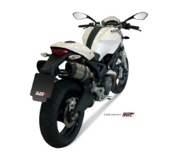 Afbeeldingen van MIVV Suono Steel Black RVS dempers Ducati Monster 696 '08-