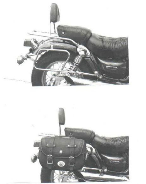 Afbeeldingen van Tassendragers standaard chroom Hepco&Becker Yamaha XV535 1988-1998