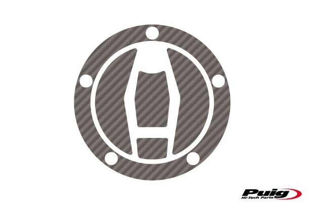 Afbeeldingen van Tankdopcover X-TREME Puig carbon look voor Kawasaki ZX-10R '16-/ ZX-10RR '17- / Z900RS '18- / Ninja H2 SX '18-
