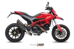 Afbeeldingen van MIVV Suono Steel Black RVS demper Ducati Hypermotard 821/ Hyperstrada 821 '13-