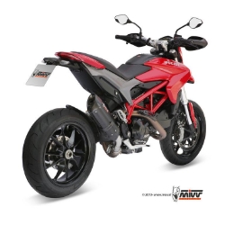 Afbeeldingen van MIVV Suono Steel Black RVS demper Ducati Hypermotard 821/ Hyperstrada 821 '13-