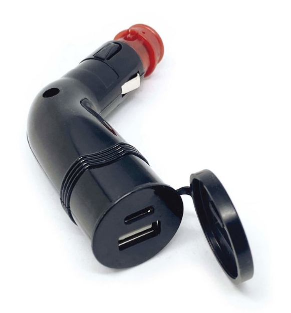 Afbeeldingen van SIG/DIN stekker met USB-A + USB-C output Baas
