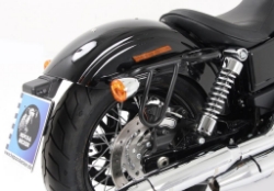 Afbeeldingen van Tassendragers Cutout zwart Hepco&Becker Harley Davidson Street Bob