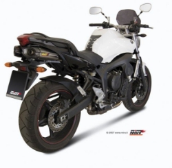 Afbeeldingen van MIVV Suono Steel Black RVS dempers Yamaha FZ6 '04-