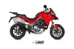 Afbeeldingen van MIVV Suono Steel Black RVS demper Ducati Multistrada 1200/1260 zonder E keur