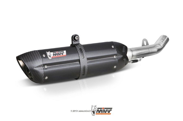 Afbeeldingen van MIVV Suono Steel Black RVS dempers Yamaha R1 '07-'08
