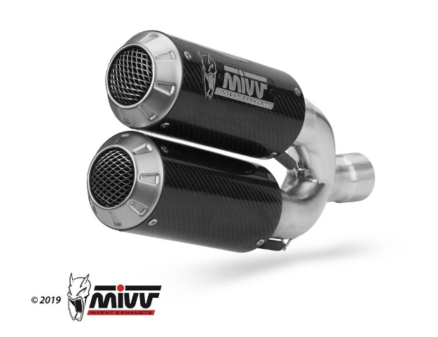 Afbeeldingen van MIVV MK3 carbon dubbel Ducati M821 / M1200 ’17-