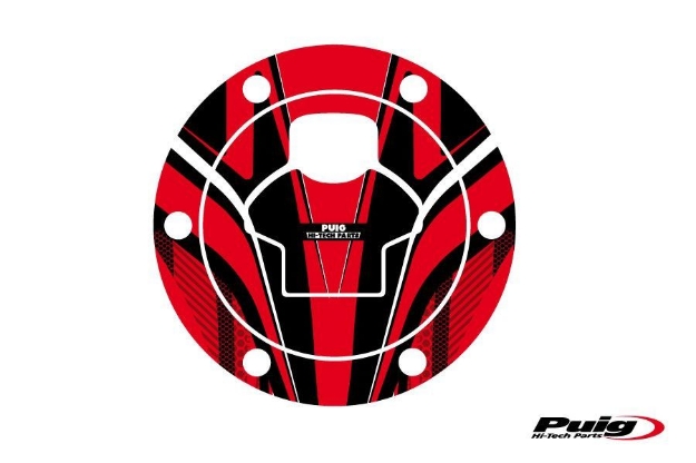 Afbeeldingen van Tankdopcover Radikal Puig voor diverse BMW modellen -'06-Rood