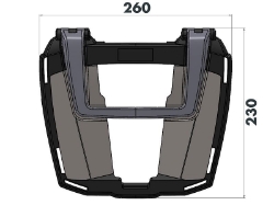 Afbeeldingen van Topdrager zwart Easyrack Hepco&Becker Yamaha T-Max 560 '20-21