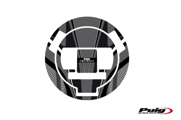 Afbeeldingen van Tankdopcover Radikal Puig voor diverse BMW modellen grijs