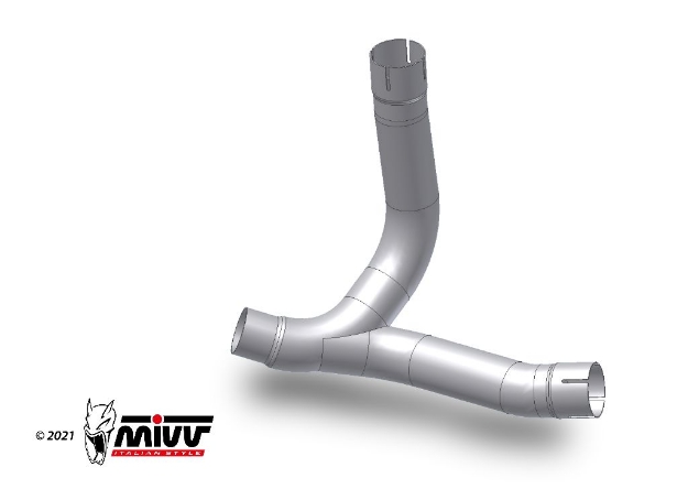 Afbeeldingen van MIVV RVS KAT vervanger Ducati Monster 950 '21- / DesertX '22-