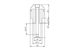 Afbeeldingen van Losse ring voor trillingsdempers Puig model SHORT WITH RING (set van 2 stuks)