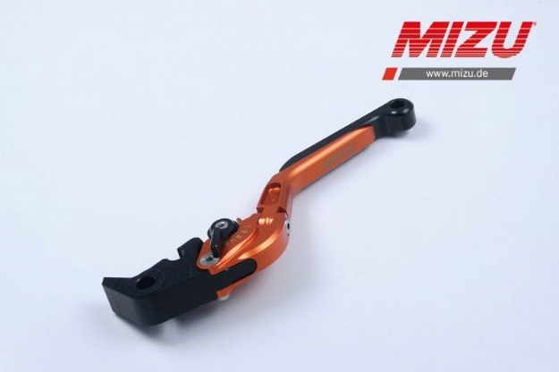 Afbeeldingen van Mizu koppelingshendel diverse KTM modellen-oranje