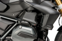 Afbeeldingen van Injector cover panels Puig (set) zwart BMW R1200GS '13- / R1250GS '18-