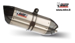 Afbeeldingen van MIVV Power Steel compleet RVS systeem met Suono RVS dempers Yamaha R1 '07-'08