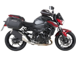 Afbeeldingen van C-Bow tasdragers zwart Hepco & Becker Kawasaki Z400 ’19-23