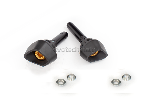 Afbeeldingen van Sliders Evotech Anti-Shock goud Kawasaki Z900 '17- / Z900RS '18-