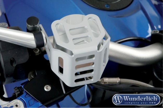 Afbeeldingen van Brake reservoir protector diverse BMW modellen - silver Wunderlich