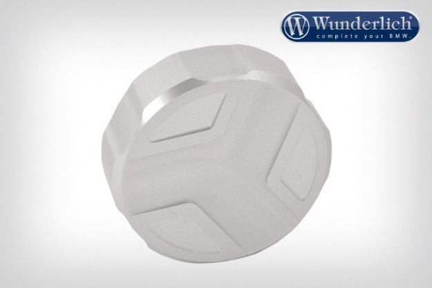 Afbeeldingen van Footbrake reservoir cap diverse BMW modellen - silver Wunderlich