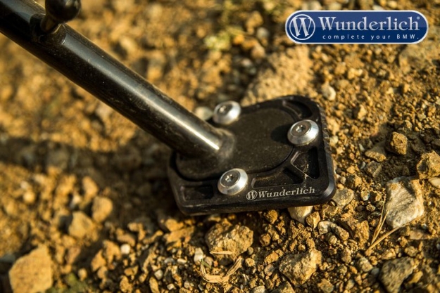 Afbeeldingen van Side stand enlarger for low suspension BMW R1200GS LC/Adventure - black Wunderlich