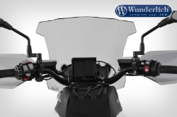 Afbeeldingen van Hand guards CLEAR PROTECT diverse BMW modellen - smoked grey Wunderlich