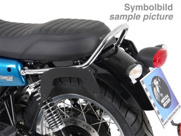 Afbeeldingen van C-Bow tasdragers chroom Hepco&Becker Moto Guzzi V7 III Carbon/ Milano/ Rough '18-20