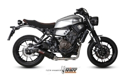 Afbeeldingen van MIVV 2 in 1 compleet systeem met carbon oval demper Yamaha XSR700 '16-