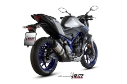 Afbeeldingen van MIVV Suono Steel Black RVS demper Yamaha MT-03 '16-