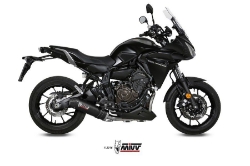 Afbeeldingen van MIVV 2 in 1 compleet systeem met titanium oval demper Yamaha Tracer 700 / GT / 7