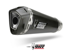 Afbeeldingen van MIVV 2-1 systeem met Delta Race carbon demper Yamaha MT-09 / SP '21-23