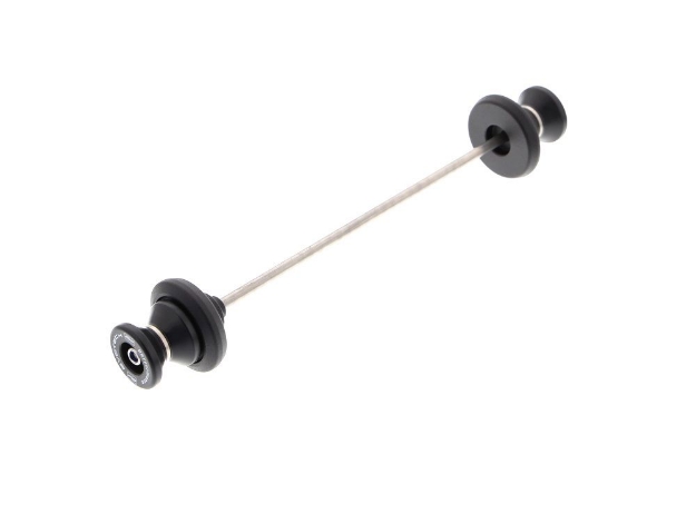 Afbeeldingen van Achterasspindle met Paddock Stand Bobbins Evotech Performance Yamaha MT-07 Moto Cage '15-17