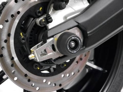 Afbeeldingen van Achterasspindle met Paddock Stand Bobbins Evotech Performance Ducati Scrambler Cafe Racer '17-21