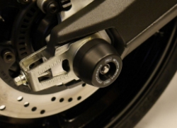 Afbeeldingen van Achterasspindle met Paddock Stand Bobbins Evotech Performance Ducati Scrambler 1100 Special '18-20