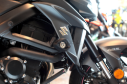 Afbeeldingen van Sliders Evotech Anti-Shock titanium Suzuki GSX-S750 '17-
