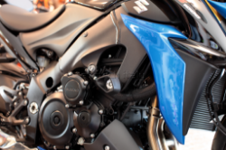 Afbeeldingen van Sliders Evotech Anti-Shock zilver Suzuki GSX-S1000 '16-