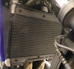 Afbeeldingen van Radiatorcover zwart Evotech Performance Yamaha Tracer 7 '21- 24