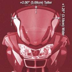 Afbeeldingen van Vervangingsruit National Cycle VStream extra tall transparant BMW R1200RT '05-13
