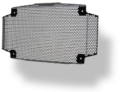 Afbeeldingen van Radiatorcover zwart Evotech Performance Kawasaki Ninja 650 '17-