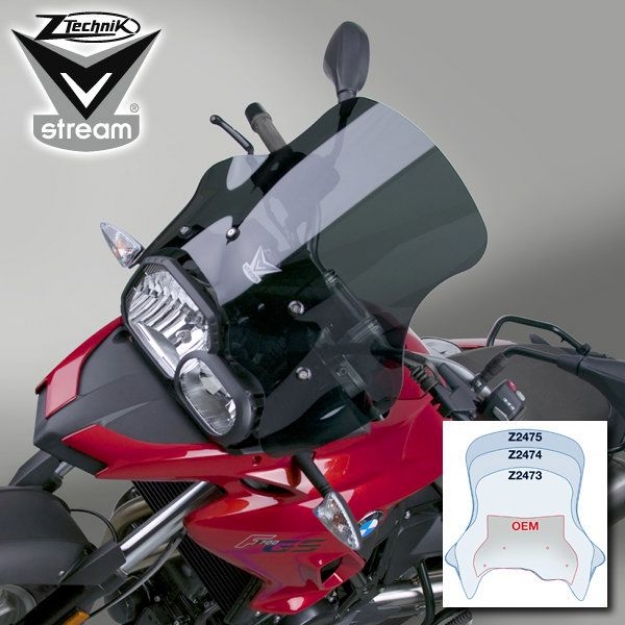 Afbeeldingen van Vervangingsruit Ztechnik VStream sport dark BMW F700GS '12-