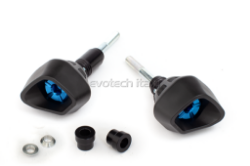 Afbeeldingen van Sliders Evotech Anti-Shock blauw Triumph Speed Triple RS '18-