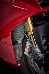 Afbeeldingen van Radiator cover set zwart Evotech Performance Ducati Panigale V4 '18-20