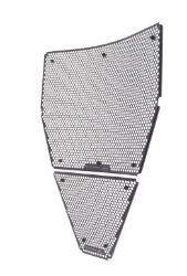 Afbeeldingen van Radiator cover set zwart Evotech Performance Ducati Panigale V4R '19-20